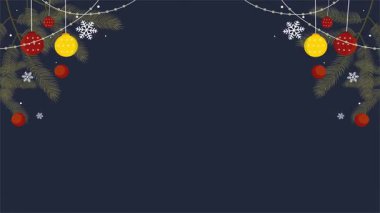 Yılbaşı ve yeni yıl geçmişi. Taşaklı Noel ağacı.