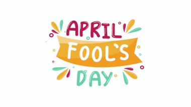 1 Nisan şakası. tebrik kartı.