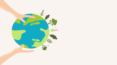 Dünya 'yı tutan el.