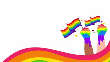 Gökkuşaklı gökkuşağı bayrağı