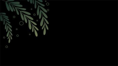 ağaç dalları ile yeşil arkaplan