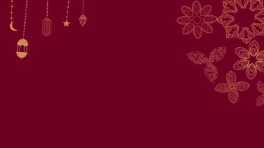 Kırmızı, altın toplar ve kar taneleriyle Noel arkaplanı