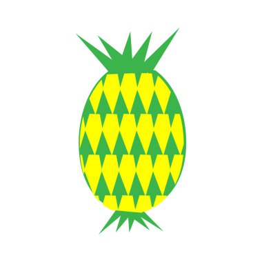 Ananas simgesi, vektör illüstrasyonu