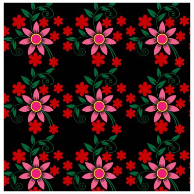 vektörsüz çiçek deseni