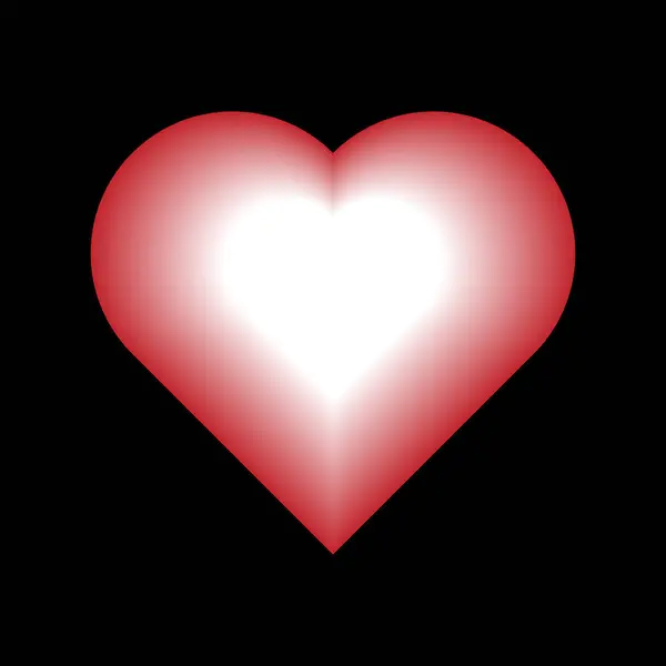 Geçmişi olan Clourful Heart şekli tasarımı.