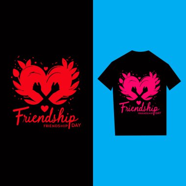  Friendship  day t-shirt  logo design