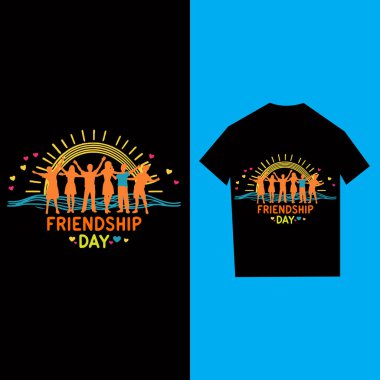 friendship day T-shirt  celebration background