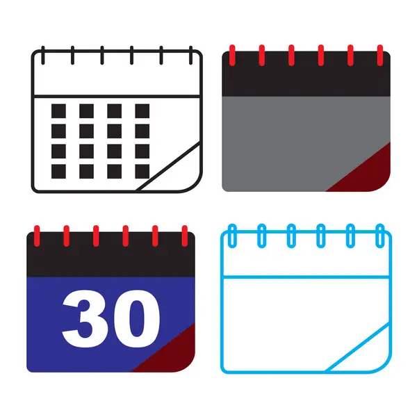 Takvim simgesi, vektör illüstrasyonu. takvim işareti