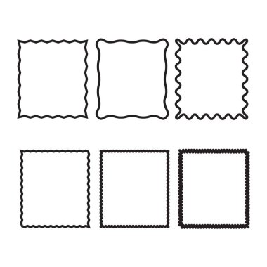 farklı boş çerçeveler dizisi