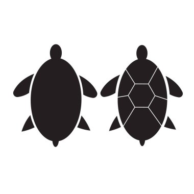 Kaplumbağa simge vektör web ve mobil uygulaması tasarımı, kaplumbağa logo kavramı için izole üzerinde beyaz arka plan