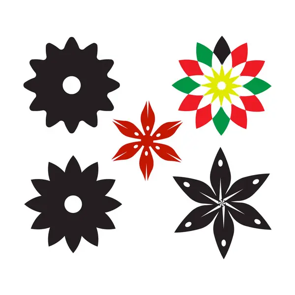 çiçek simgesi renk tasarımı