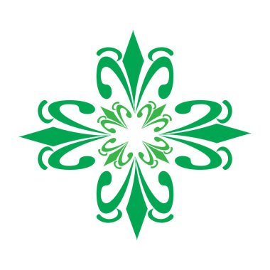 yeşil yaprak doğa logosu tasarım vektör