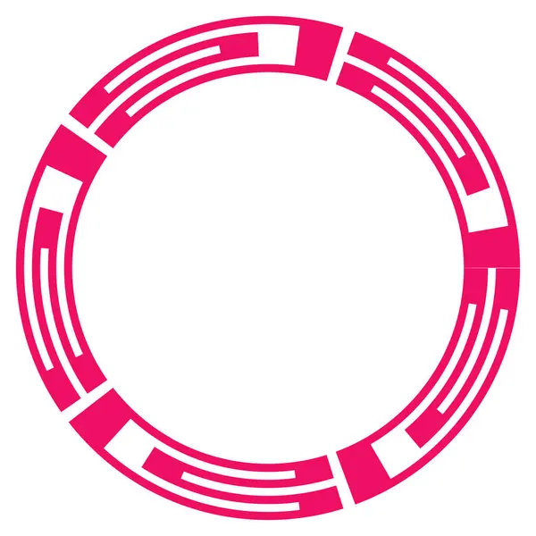 soyut, daire, geometrik, pembe, desen, tasarım, şekil, halka, modern, çağdaş, dekoratif, çerçeve, sınır, element, canlı, illüstrasyon, vektör, sanatsal, minimalist, basit