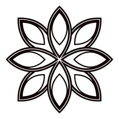 güzel çiçek dekoratif simgesi