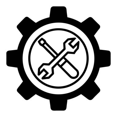 Araçlar simgesi tasarım, vektör çizim