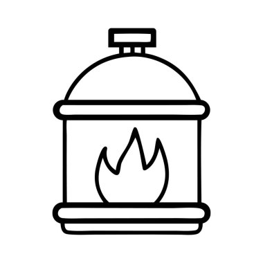 Ateş simgesi, vektör çizimi