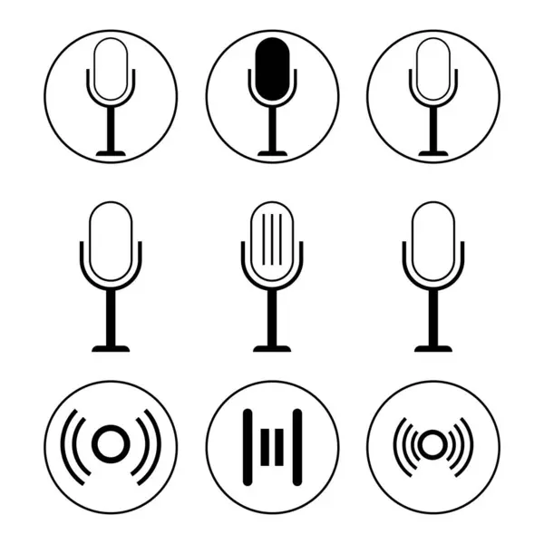 ses dalgaları simgesi vektör tasarımı
