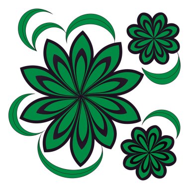 Yonca yaprağı logo şablonu tasarım ikonu vektörü