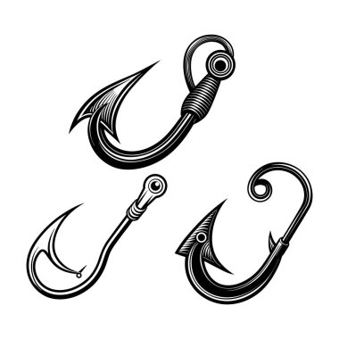 Balıkların vektör illüstrasyonu.