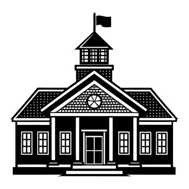 izole okul binası simgesi