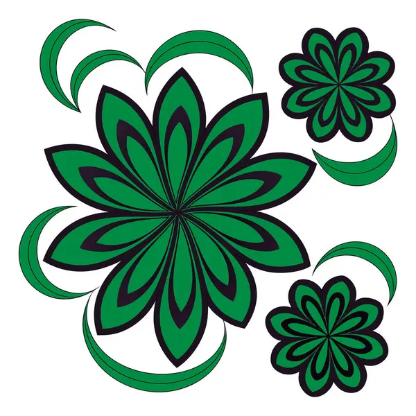 Yonca yaprağı logo şablonu tasarım ikonu vektörü