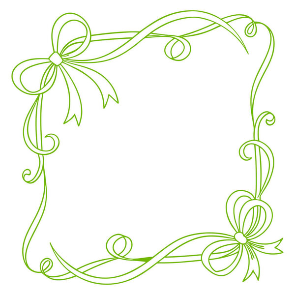 decorative frame with leaves. vector illustration