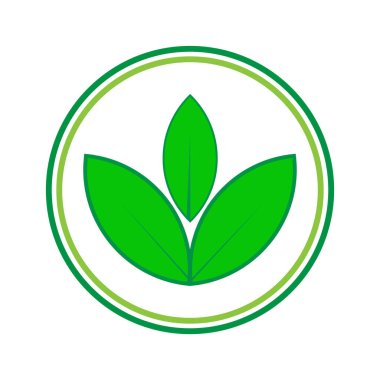 Yeşil Yaprak Logo Şablonu