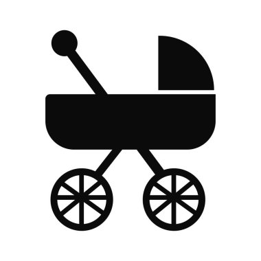 bebek taşıma vektör simgesi düz illüstrasyon