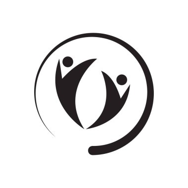 İnsanlar sağlıklı yaşam logosunu önemser.