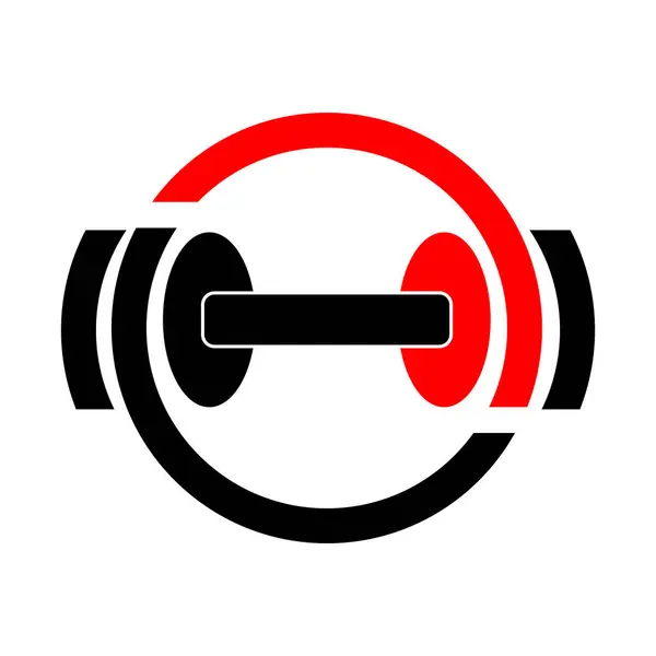 Bir zincirin kırmızı ve beyaz ikonunun vektör çizimi