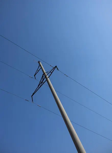 Elektrik Kablosu Mavi Gökyüzü