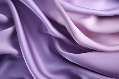 Yumuşak, zarif, eflatun, eflatun, saten, ipek kumaş kumaştan yapılmış kolaj. Pankart, arkaplan veya 3B haritalama için doku