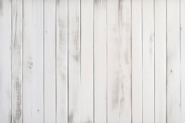 Eski beyaz ahşap duvar dokusunun işlenmiş kolajı. Pankart, arkaplan veya 3B haritalama için doku