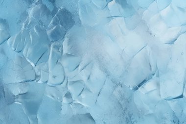 Kalın buz dokusundan oluşan işlenmiş kolaj. Pankart, arkaplan veya 3B haritalama için doku