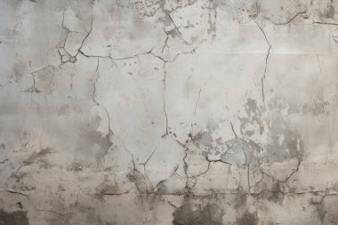 Görünür çatlak dokusuna sahip eski bir duvar kolajı. Pankart, arkaplan veya 3B haritalama için doku