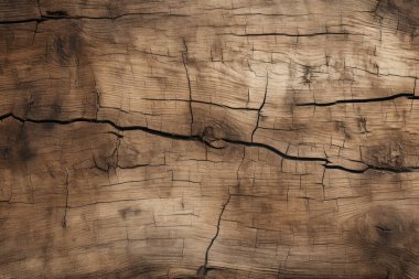 Eskimiş kahverengi ahşap malzeme dokusunun işlenmiş kolajı. Pankart, arkaplan veya 3B haritalama için doku