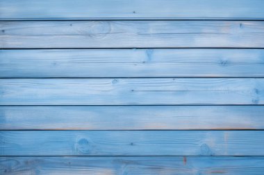 Açık mavi ahşap arkaplan dokusunun işlenmiş kolajı. Pankart, arkaplan veya 3B haritalama için doku