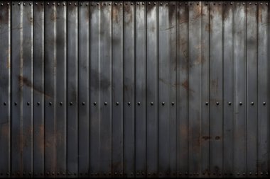 Paslı metal çit ya da gün ışığında işlenmiş kolaj. Pankart, arkaplan veya 3B haritalama için doku