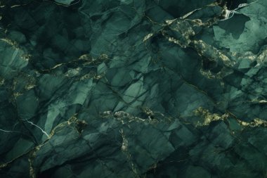 İşlenmiş kolaj, koyu yeşil parlak mermer dokular. Pankart, arkaplan veya 3B haritalama için doku