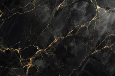 Siyah mermer desenli lüks kolaj. Pankart, arkaplan veya 3B haritalama için doku