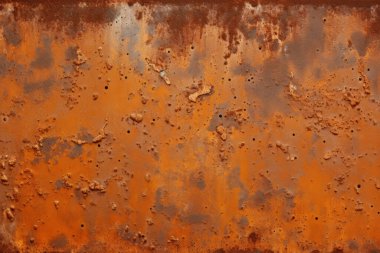 Eski paslı metal duvar yüzey dokusunun işlenmiş kolajı. Pankart, arkaplan veya 3B haritalama için doku