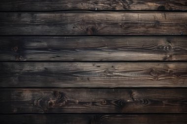 Eski koyu kahverengi ahşap döşeme dokusundan işlenmiş kolaj. Pankart, arkaplan veya 3B haritalama için doku