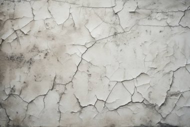 Çatlak yüzey dokusunun işlenmiş kolajı. Pankart, arkaplan veya 3B haritalama için doku