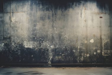 Sokak şehri beton yüzey dokusu kolajı işlenmiş. Pankart, arkaplan veya 3B haritalama için doku