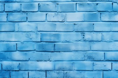 Lacivert tuğla duvar dokusunun işlenmiş kolajı. Pankart, arkaplan veya 3B haritalama için doku