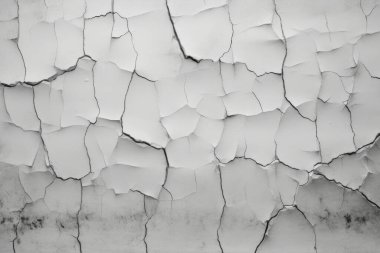 Çatlak yüzey dokusunun işlenmiş kolajı. Pankart, arkaplan veya 3B haritalama için doku