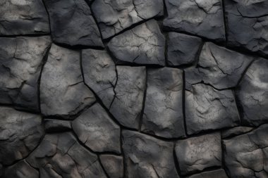 Kuru gri zemin taşı dokusunun işlenmiş kolajı. Pankart, arkaplan veya 3B haritalama için doku