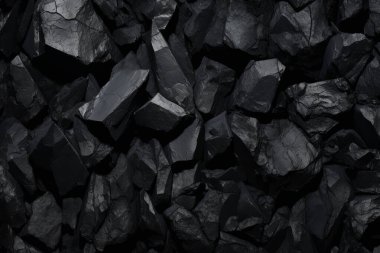 Endüstriyel bezelye kömürü yüzey dokusunun işlenmiş kolajı. Pankart, arkaplan veya 3B haritalama için doku