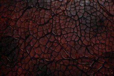 İşlenmiş koyu deri yüzey dokusu kolajı. Pankart, arkaplan veya 3B haritalama için doku