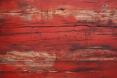 Kırsal boyalı, kırmızı ahşap dokuların işlenmiş kolajı. Pankart, arkaplan veya 3B haritalama için doku